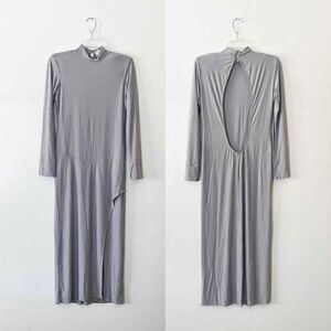 Free People We Are HAH Southern Lady Dress in Silver Blue - NWT